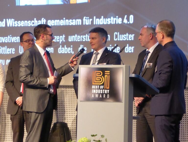 Finalist beim BEST OF INDUSTRY AWARD 2017 mit Keynote Speaker Digitalisierung - Johann Hofmann