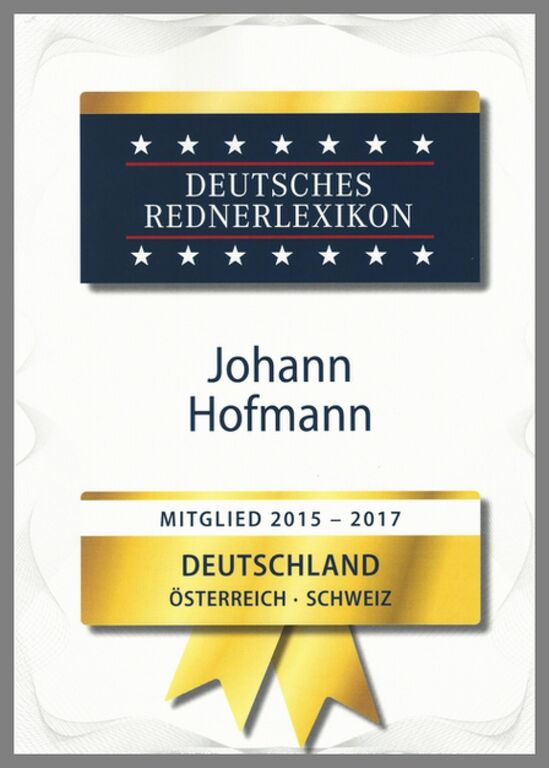 Keynote Speaker Digitalisierung - Johann Hofmann im Rednerlexikon