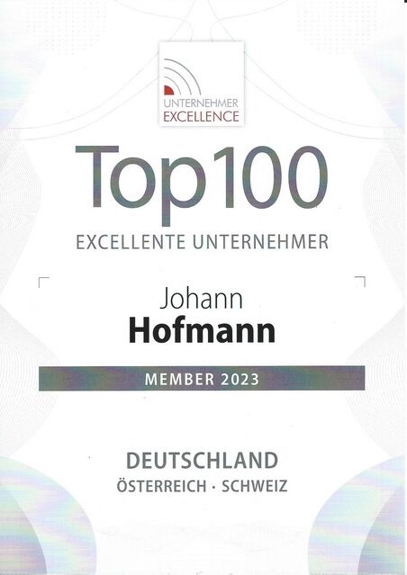 Excellente Unternehmer 2023 - Keynote Speaker Johann Hofmann